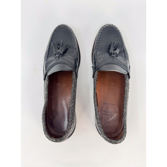 Allen Edmonds Mens Shoes Black Maxfield Leather Slip On Penny Loafer US 10.5 B main image 6